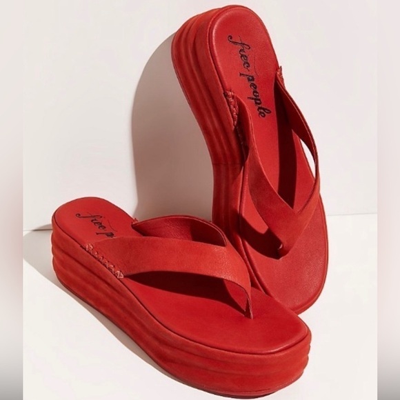 Free People Haven Thong Flatform Sandals NWT - Picture 1 of 13